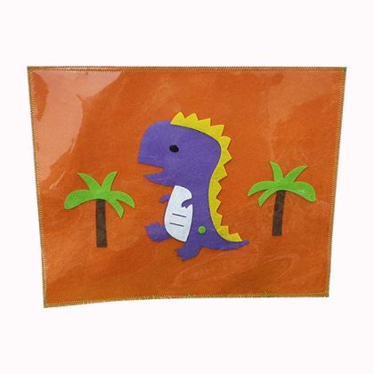 Dinosaur Orange Table Mat