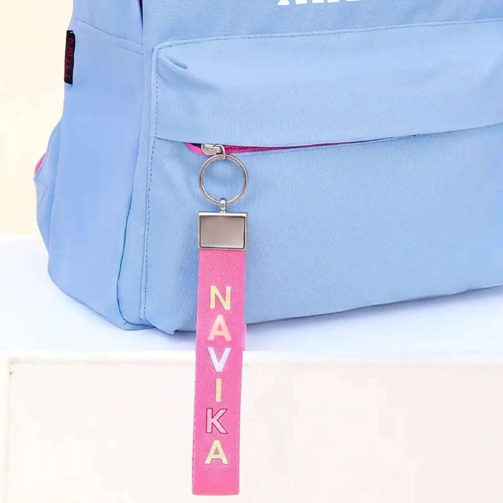 Daisy Pink Ribbon Keychain