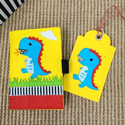 Dino Felt Passport Cover & Luggage Tag