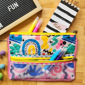 Double Zip Pencil Pouch