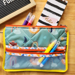 Double Zip Pencil Pouch