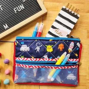 Double Zip Pencil Pouch