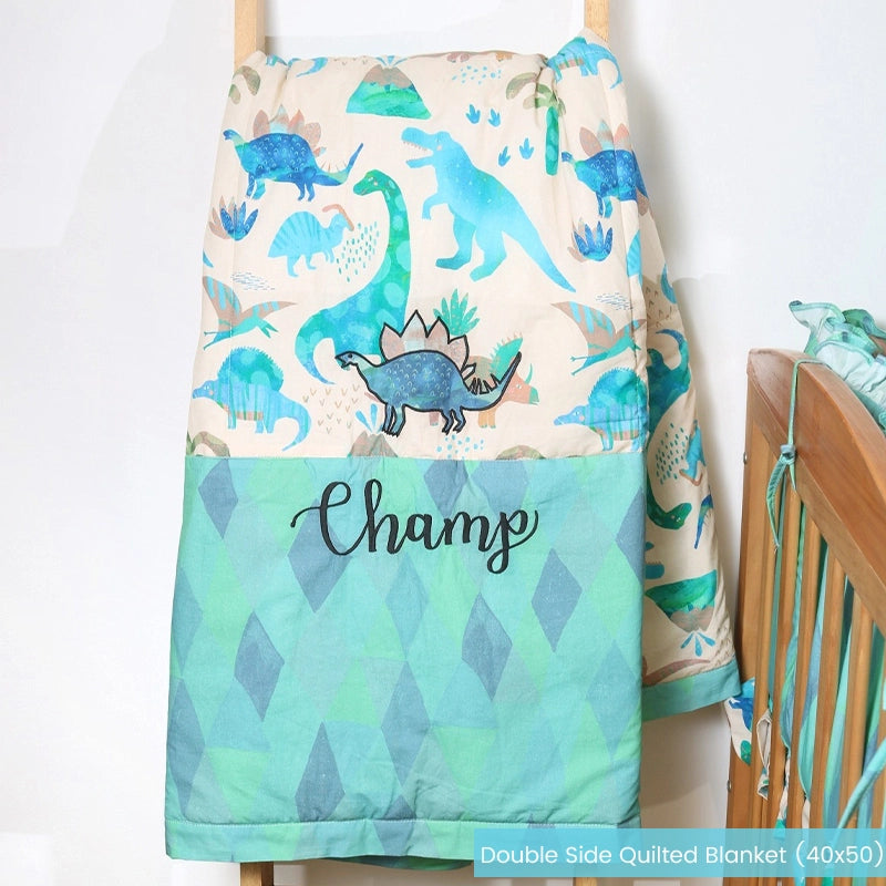 White Dino Baby Bedding Items Rosada Baby