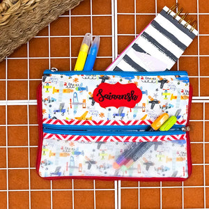 Double Zip Pencil Pouch