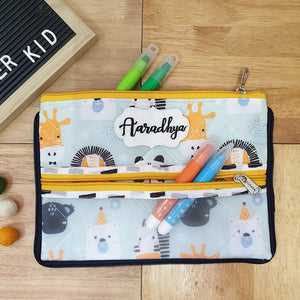 Double Zip Pencil Pouch