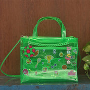 Sports Double Pocket Jelly Tote Bag & Wet Pouch