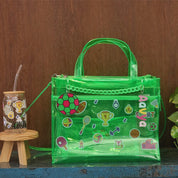 Sports Double Pocket Jelly Tote Bag & Wet Pouch
