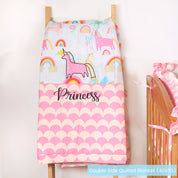 Blue Unicorn Baby Bedding Items