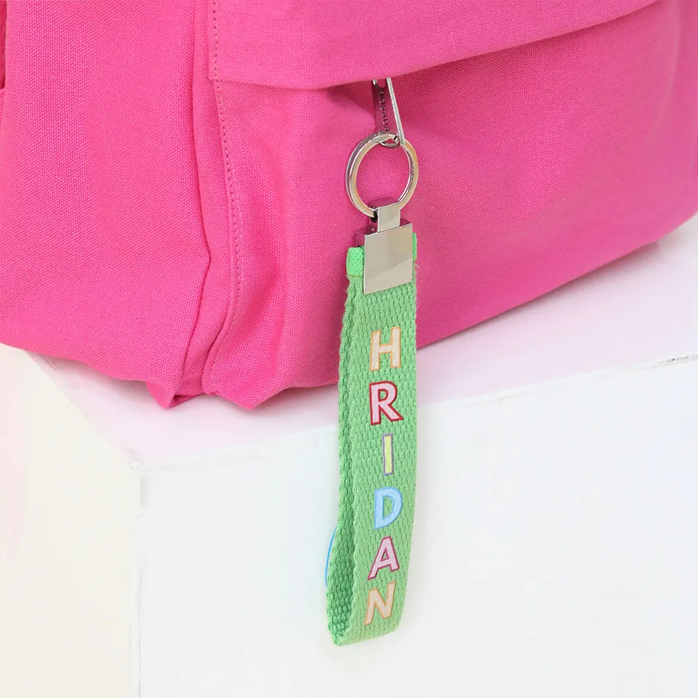 Toucan Green Ribbon Keychain