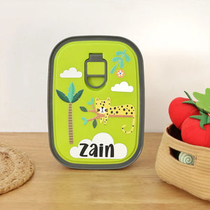 Lazy Zoo Steel Lunch Box
