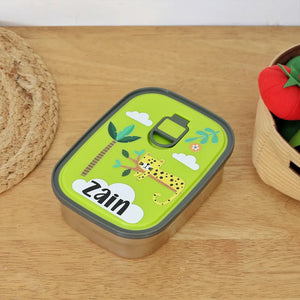 Lazy Zoo Steel Lunch Box