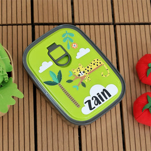 Lazy Zoo Steel Lunch Box