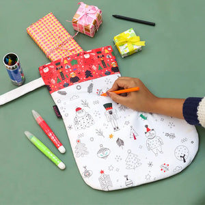 D.I.Y Coloring Christmas Stocking