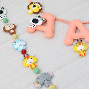 Baby Animal Peach Name Bunting