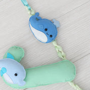 Underwater Cyan Name Bunting