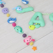 Underwater Cyan Name Bunting