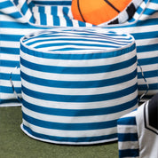 Blue Stripes Pouffe