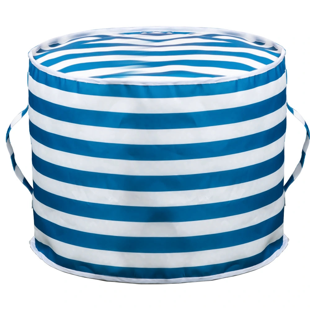 Blue Stripes Pouffe