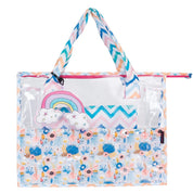 Blue Floral Swimming Bag