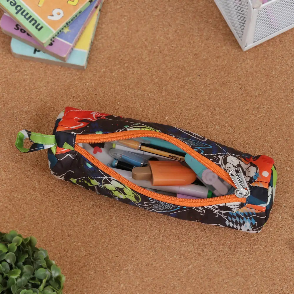 Round Pencil Pouch - Soccer