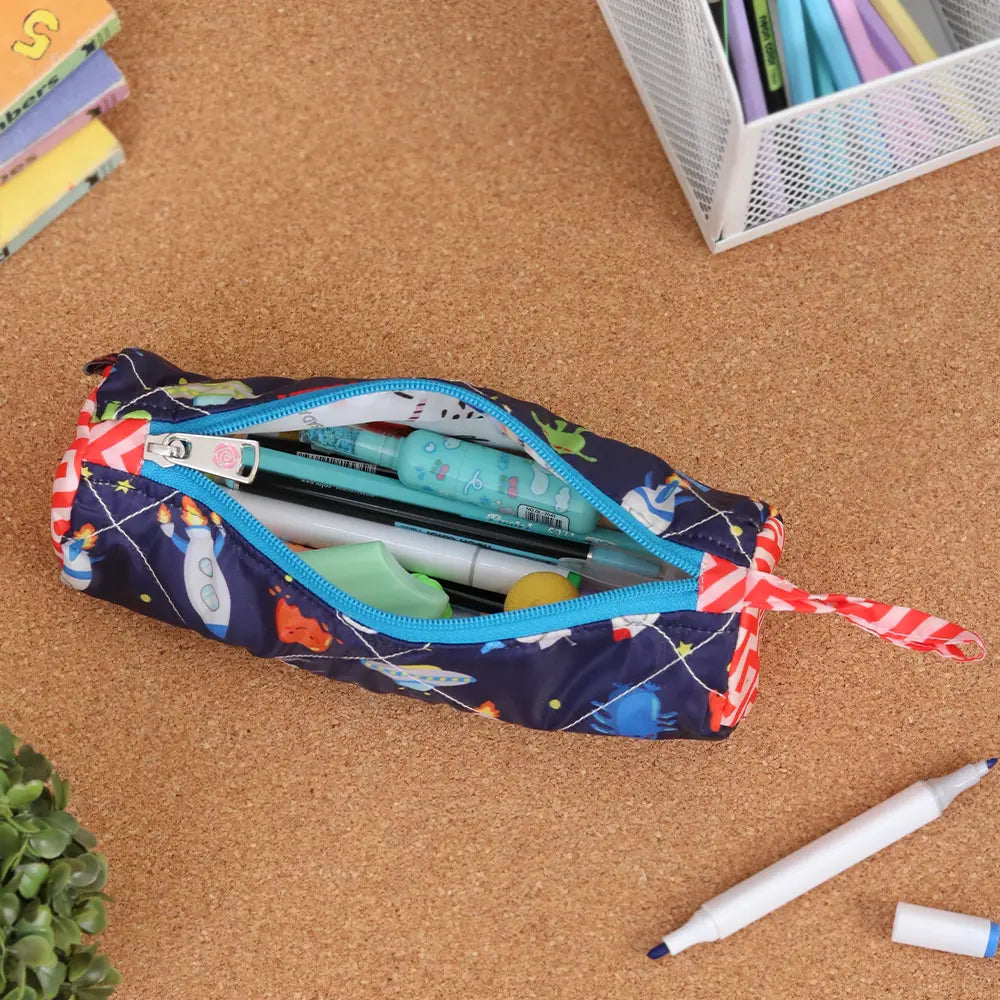 Round Pencil Pouch - Space