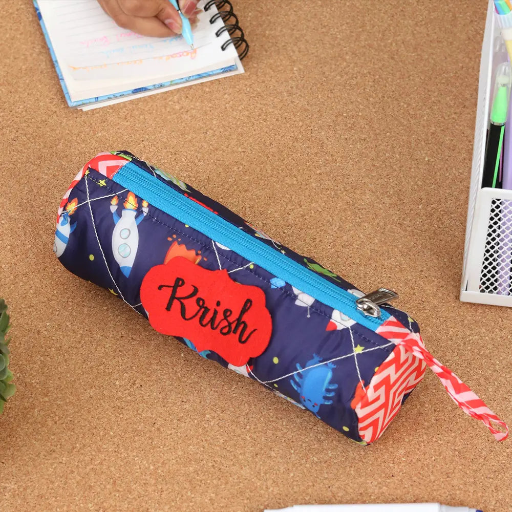 Round Pencil Pouch - Space