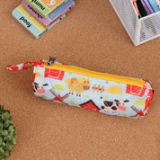 Round Pencil Pouch - Farm Animal