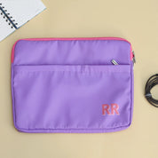 Purple Initials Laptop Sleeve