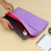 Purple Initials Laptop Sleeve