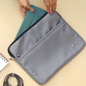 Grey Initials Laptop Sleeve