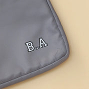 Grey Initials Laptop Sleeve