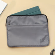 Grey Initials Laptop Sleeve