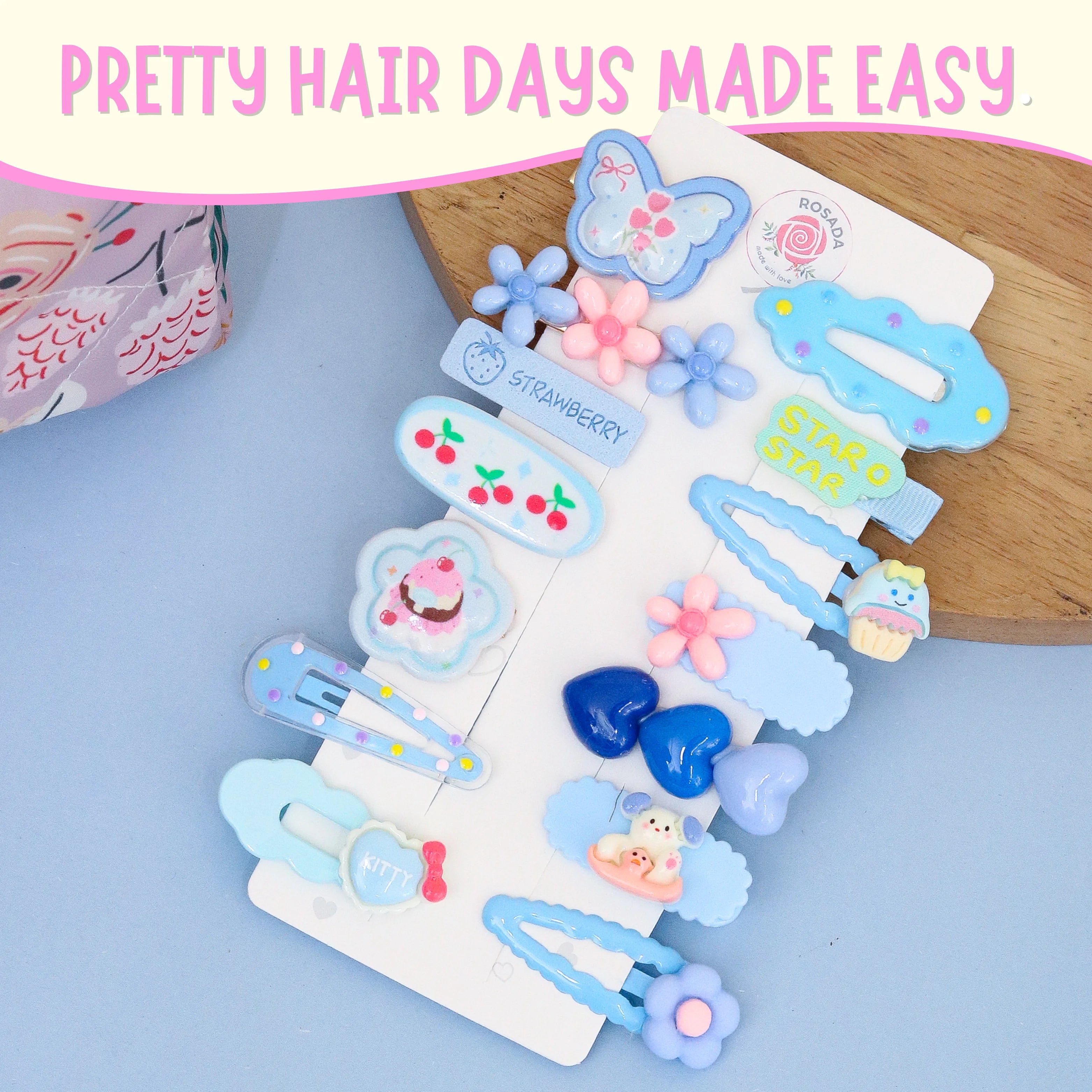 Bluebell Hairclip Set