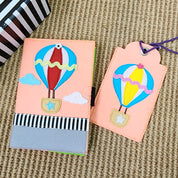 Hot Air Balloon Felt Passport Cover & Luggage Tag