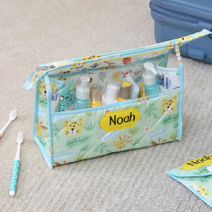 See Thru Toiletries Kit - Lazy Zoo