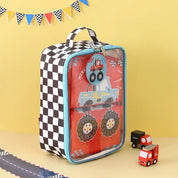 Red Monster truck Puzzle Bag