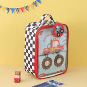 Blue Monster truck Puzzle Bag