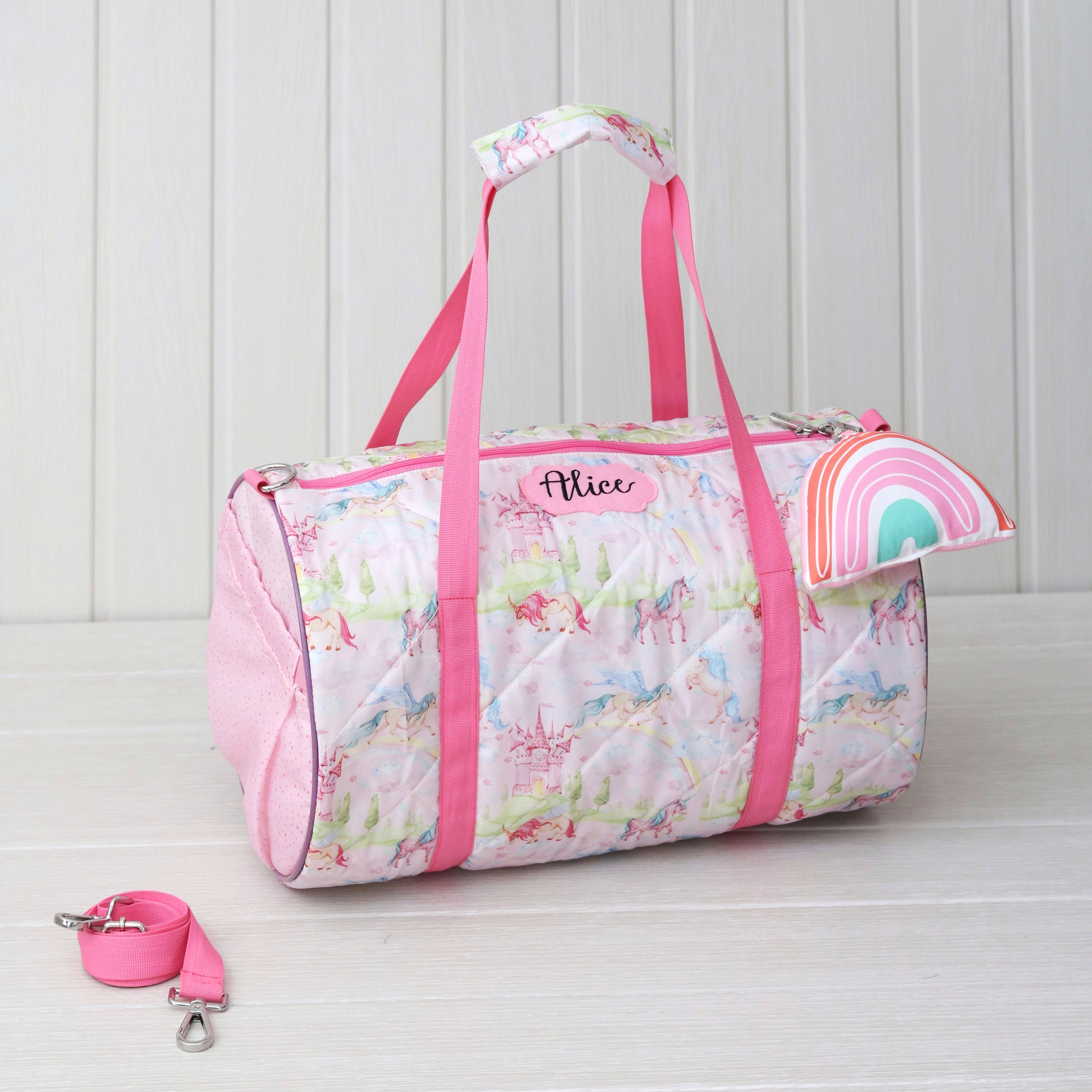 Pink Unicorn Duffle Bag