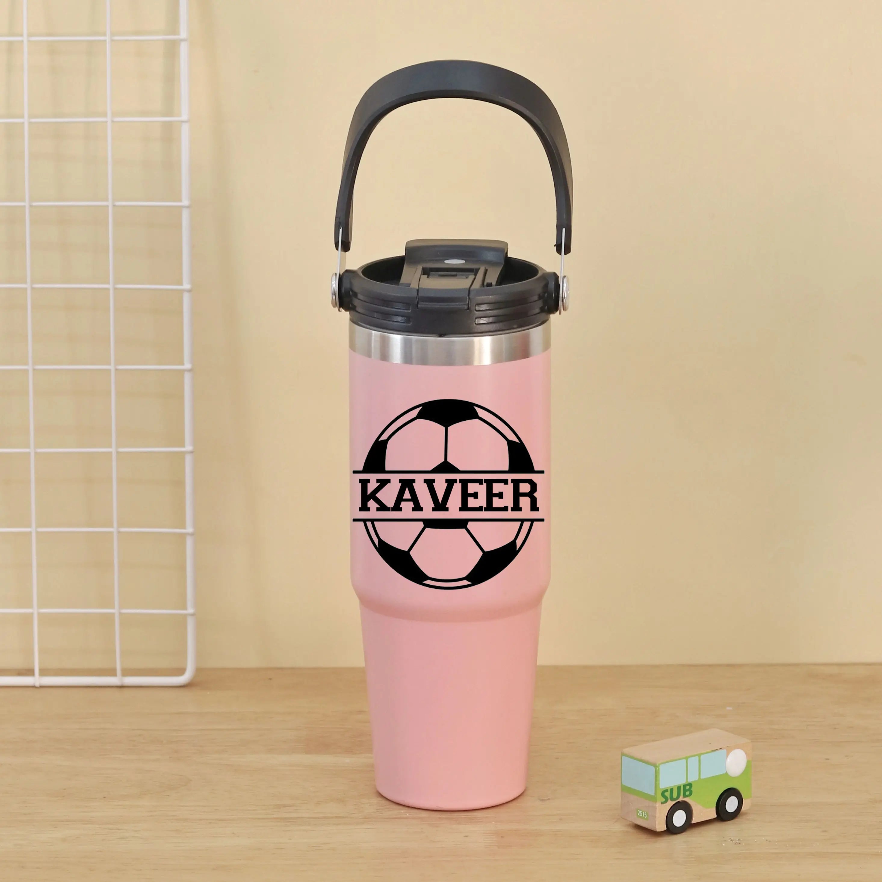 Football Sports Handel Bottle