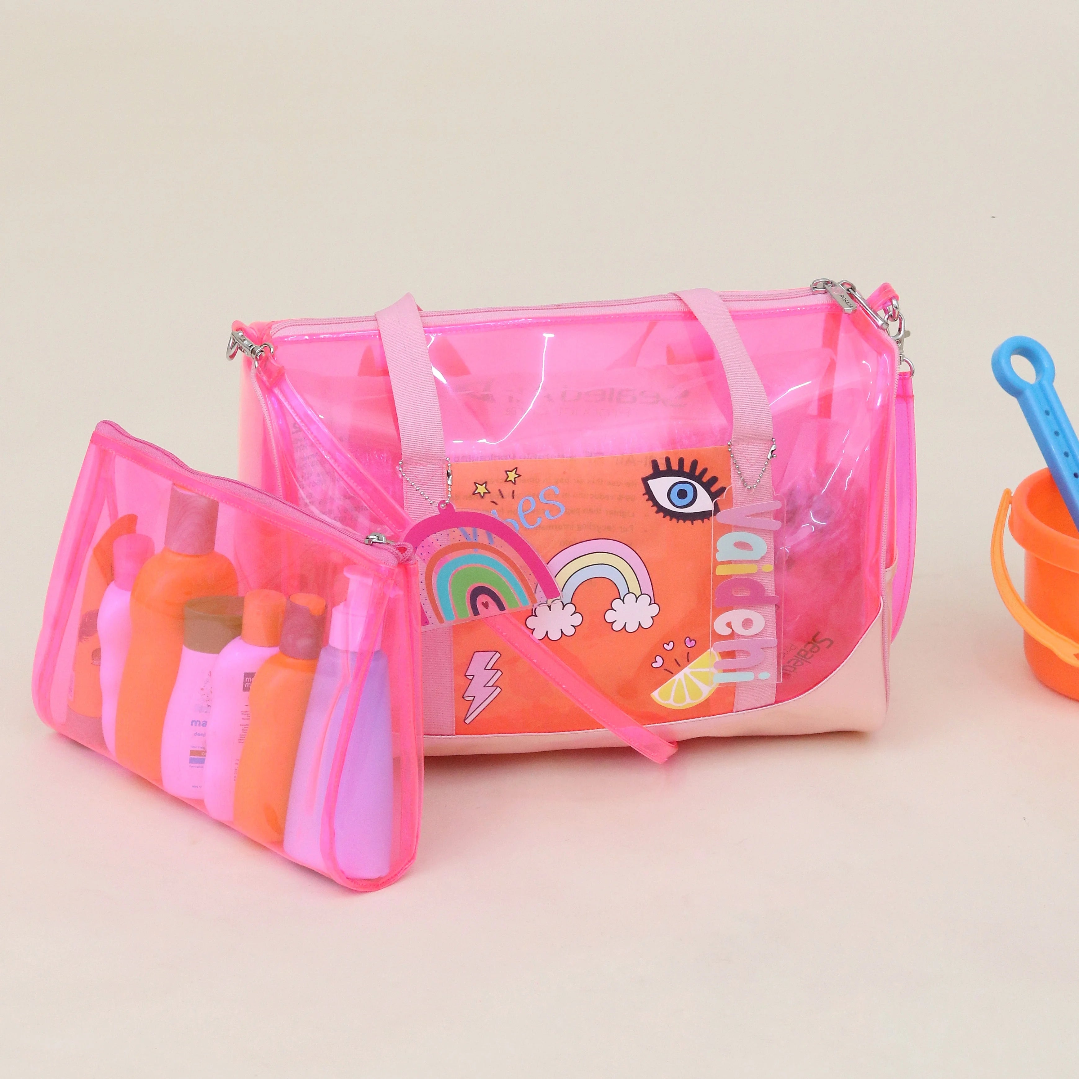 Rainbow Eye Jelly Gym Bag & Wet Pouch