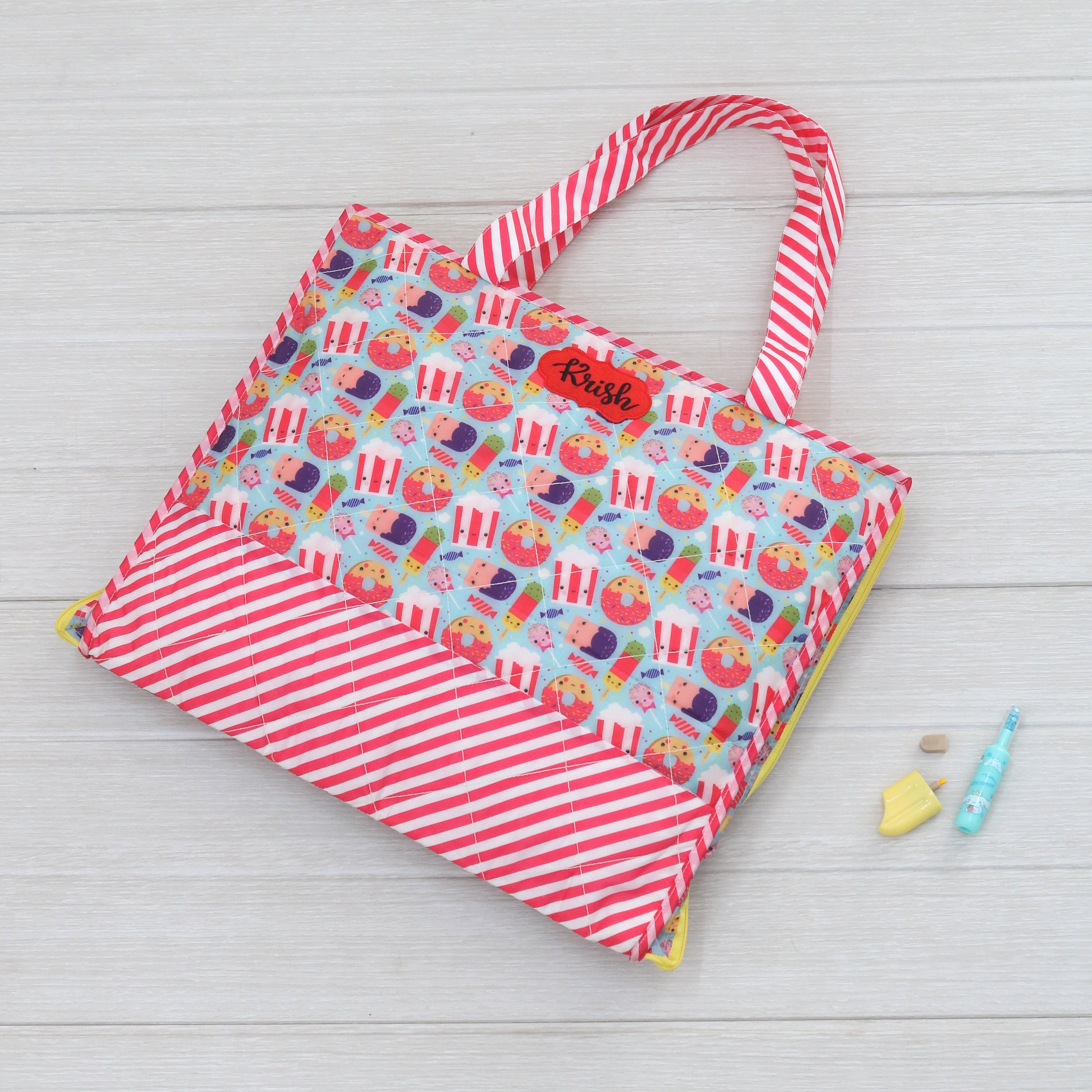 Candy Cane Art Bag