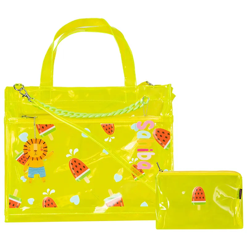 Double Pocket Jelly Bag Tote Bag & Wet Pouch