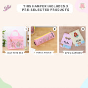 Double Pocket Jelly Tote Bag Set