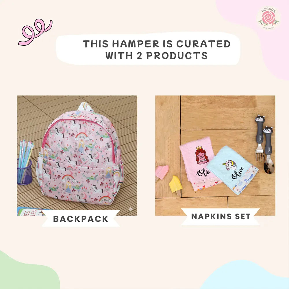 Backpack & Napkin Gift Hamper