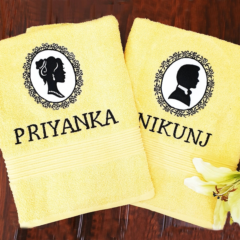 Lady and Gentlemen Couple Towel Set