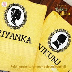 Lady and Gentlemen Couple Towel Set