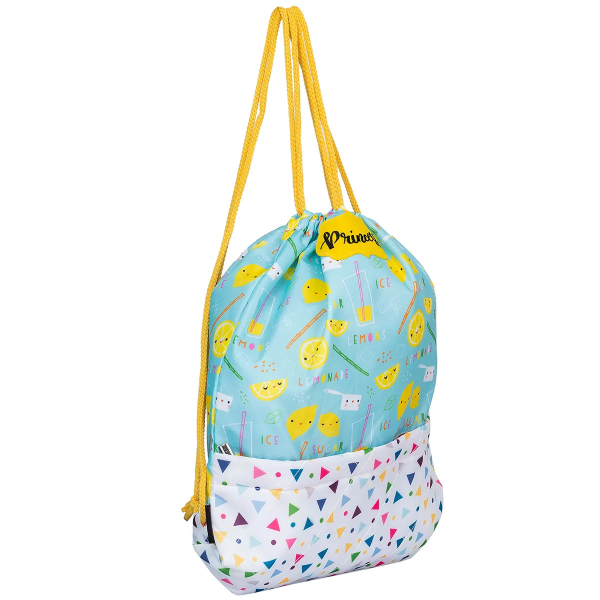 Lemon Drawstring Bag - Site View 2