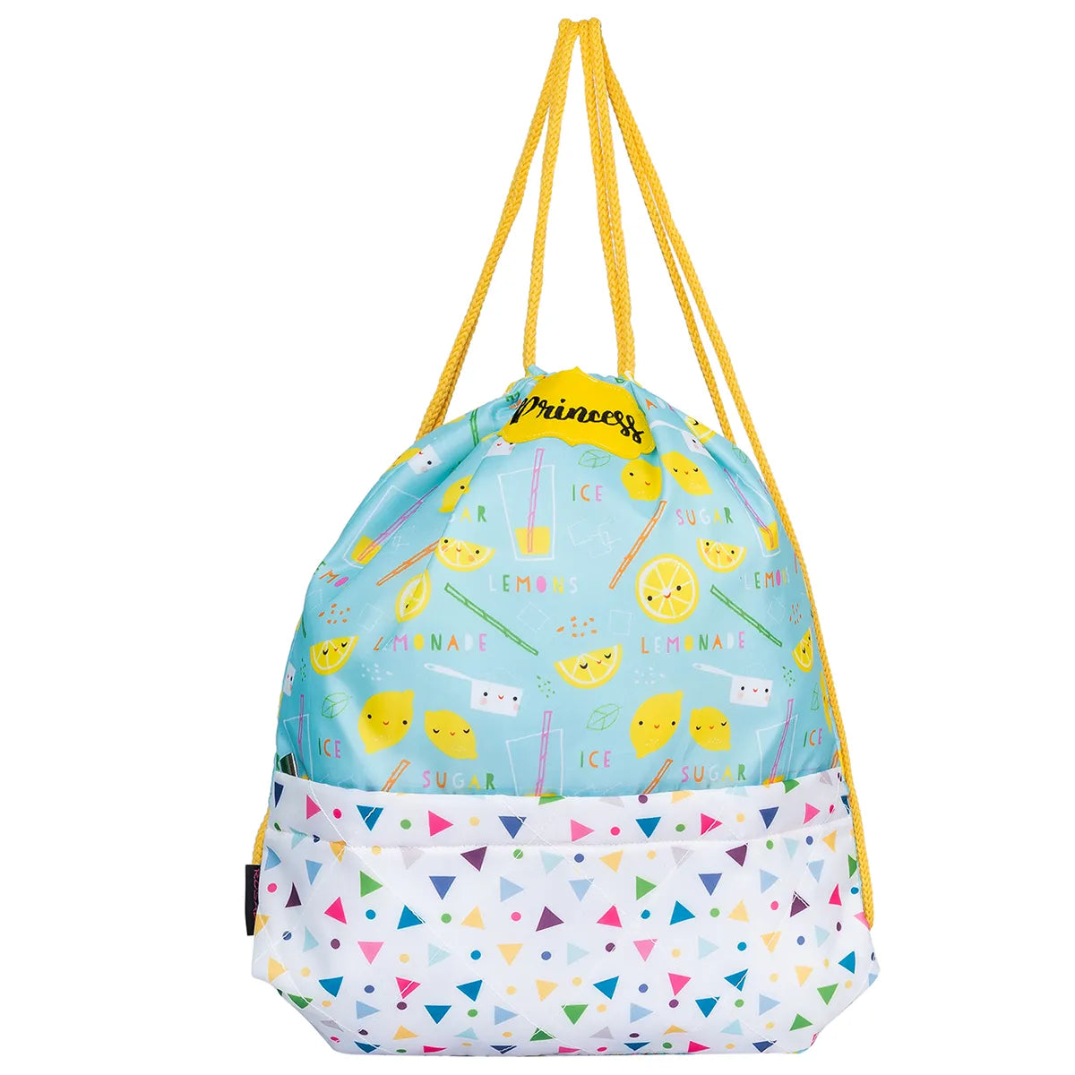 Lemon Drawstring Bag - Close-up of Lemon Drawstring Bag