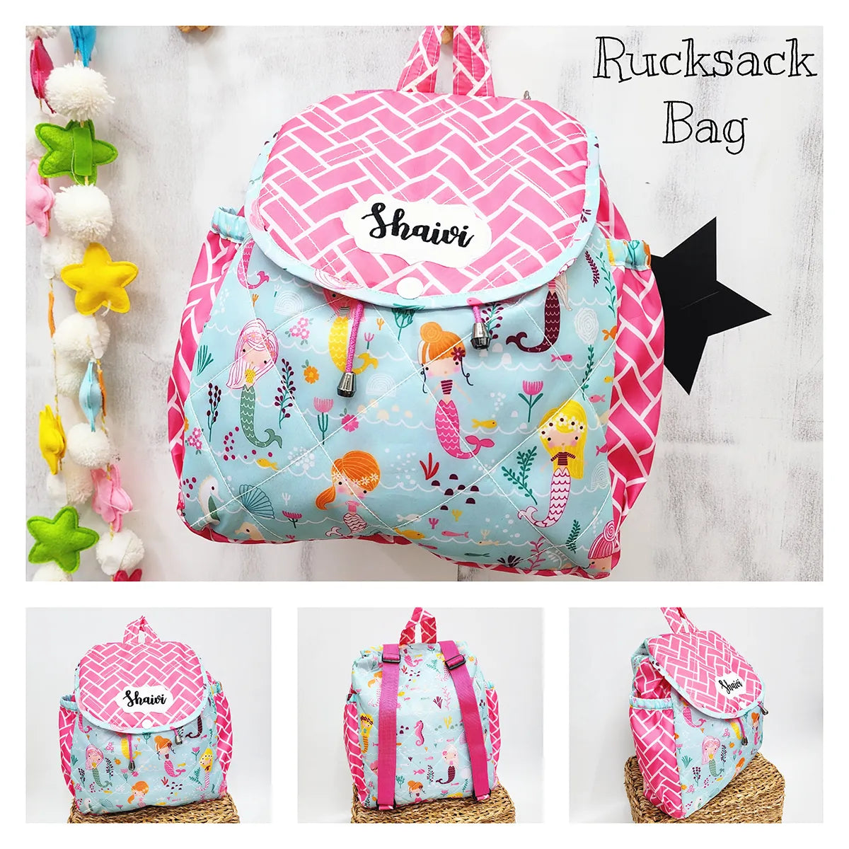 Mermaid Rucksack Bag