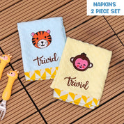 2 Pcs Animal Napkins Set